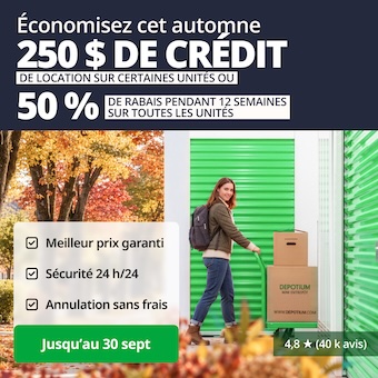 Depotium Mini Entrepôt - Joliette Promotion